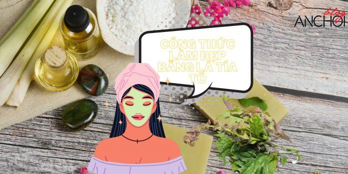 Áp dụng nhanh các công thức làm đẹp bằng lá tía tô đơn giản, tiết kiệm ngay nhá ( Nguồn: BlogAnChoi)