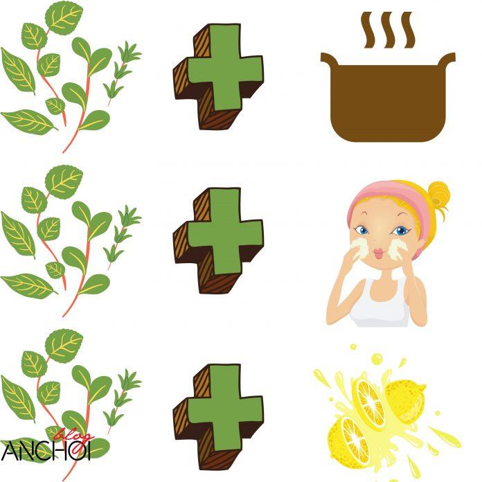 Kết hợp làm đẹp bằng lá tía tô với phương pháp xông hơi tự nhiên ngay tại nhà ( Nguồn: BlogAnChoi)