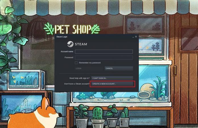 Nhấn tạo tài khoản Steam (Ảnh: BlogAnChoi).