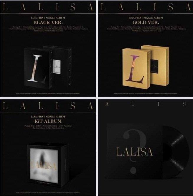 4 phiên bản album "LALISA" đầy mùi tiền được hé lộ (Nguồn: Internet).