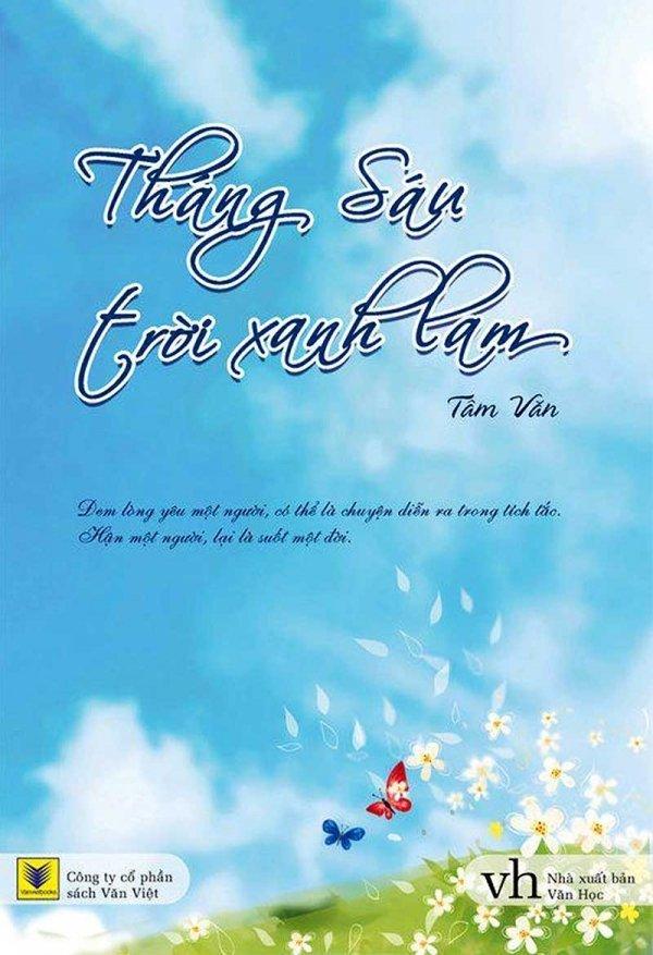 Bìa truyện ngôn tình ngược tâm Tháng sáu trời xanh lam (Ảnh: Internet)