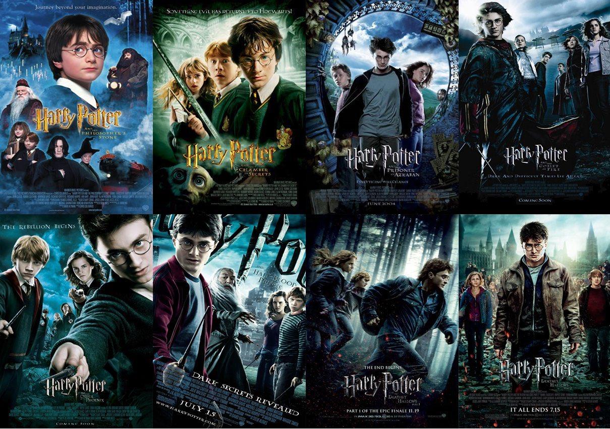 Poster 8 phần phim Harry Potter. (Nguồn: Internet)