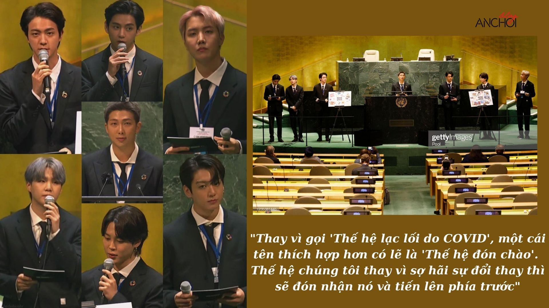 Bài phát biểu của BTS tại Liên Hợp Quốc bằng tiếng Anh