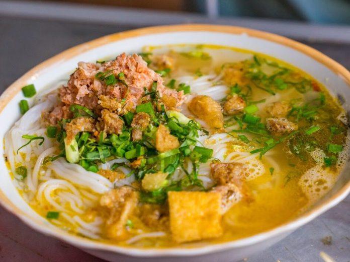 Món bún riêu của quán. (Ảnh: Internet)