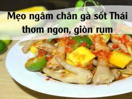 Mẹo ngâm chân gà sốt Thái thơm ngon, giòn rụm (Nguồn: BlogAnChoi).