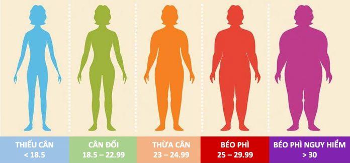 Thang đo BMI dành riêng cho người châu Á (Ảnh: Internet).
