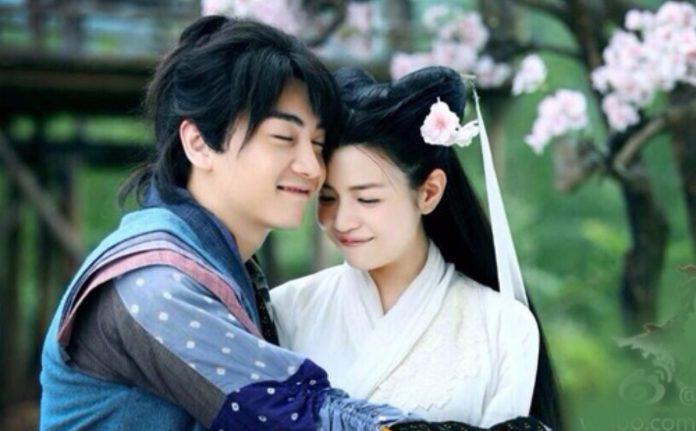 Hình ảnh tình cảm của Trần Hiểu và Trần Nghiên Hy trong Tân Thần Điêu Đại Hiệp. (Ảnh: Internet)