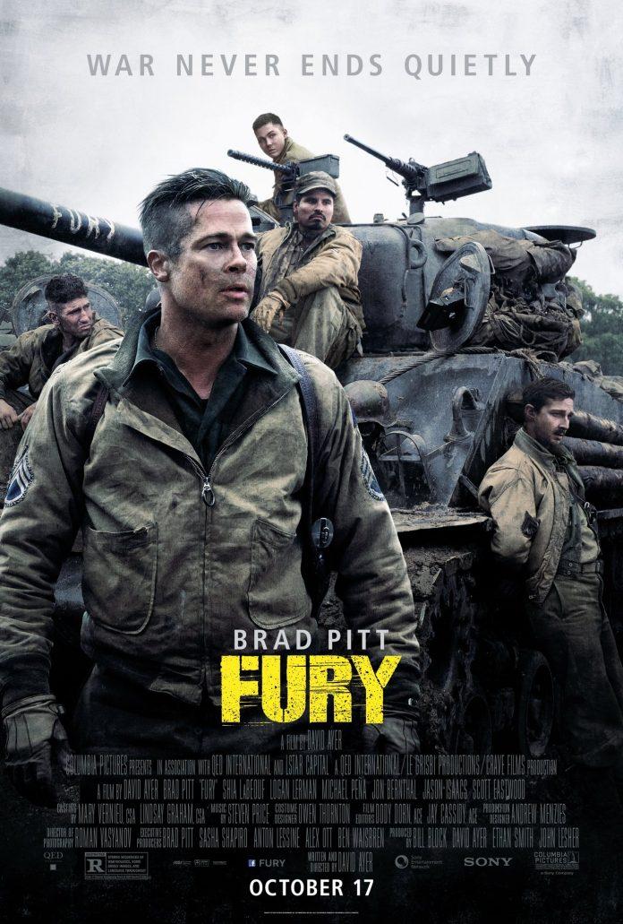 Poster phim Cuồng Nộ - Fury (2014) (Ảnh: Internet)