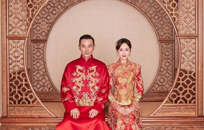 Ảnh cưới của La Tấn và Đường Yên. (Ảnh: Internet)