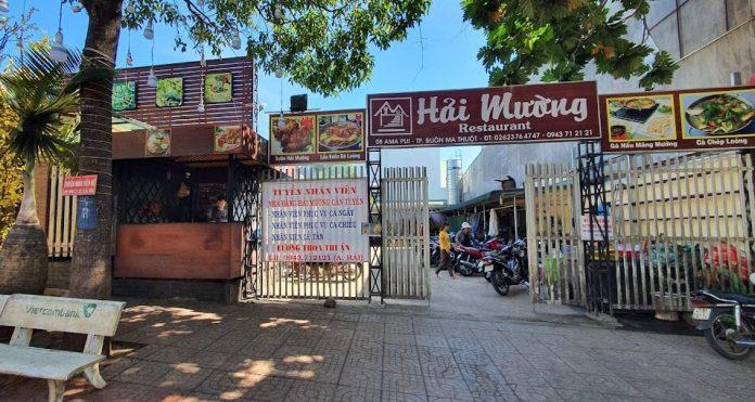 Không gian bên ngoài của quán. (Ảnh: Internet)