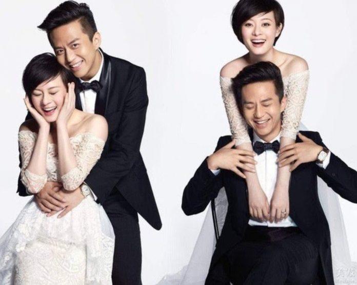 Ảnh cưới của vợ chồng Tôn Lệ - Đặng Siêu. (Ảnh: Internet)