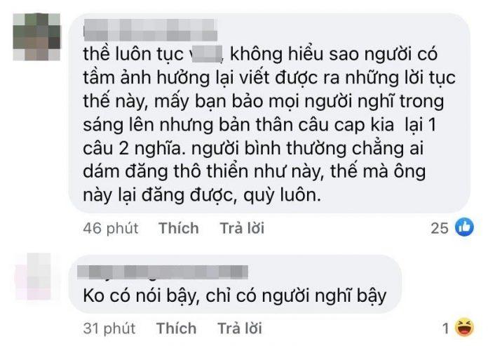 Cũng có những ý kiến trái chiều về dòng caption của Noo Phước Thịnh. (Ảnh: Facebook Nguyen Phuoc Thinh)