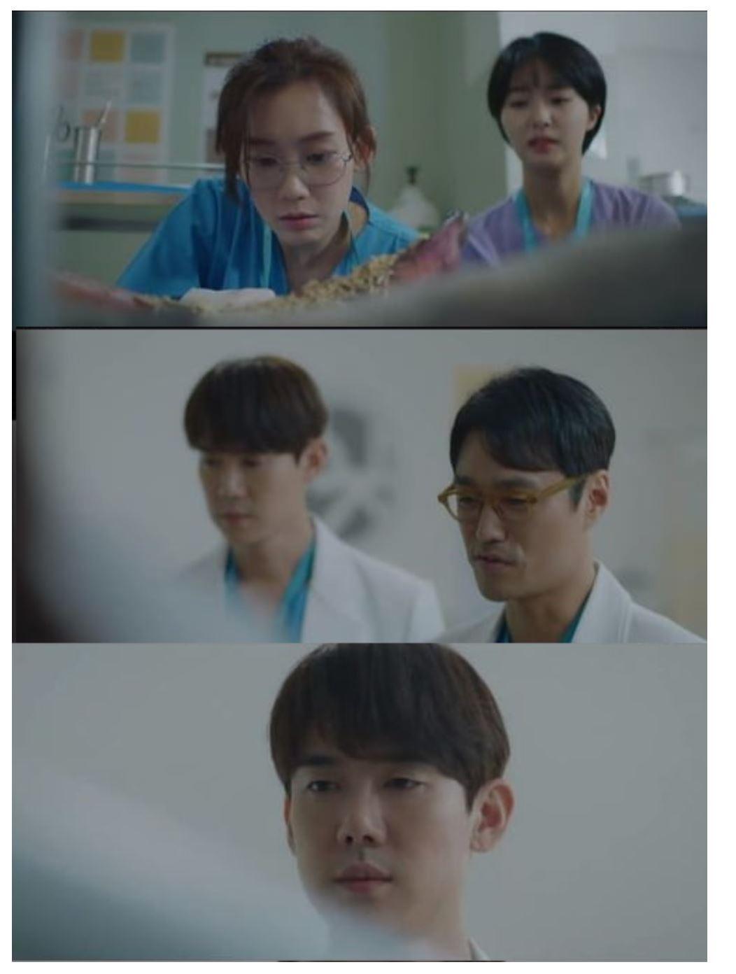 Jang Gyeo-Wool trong phim tự tay bốc "giòi" ra khỏi chân bệnh nhân (Nguồn: Internet)