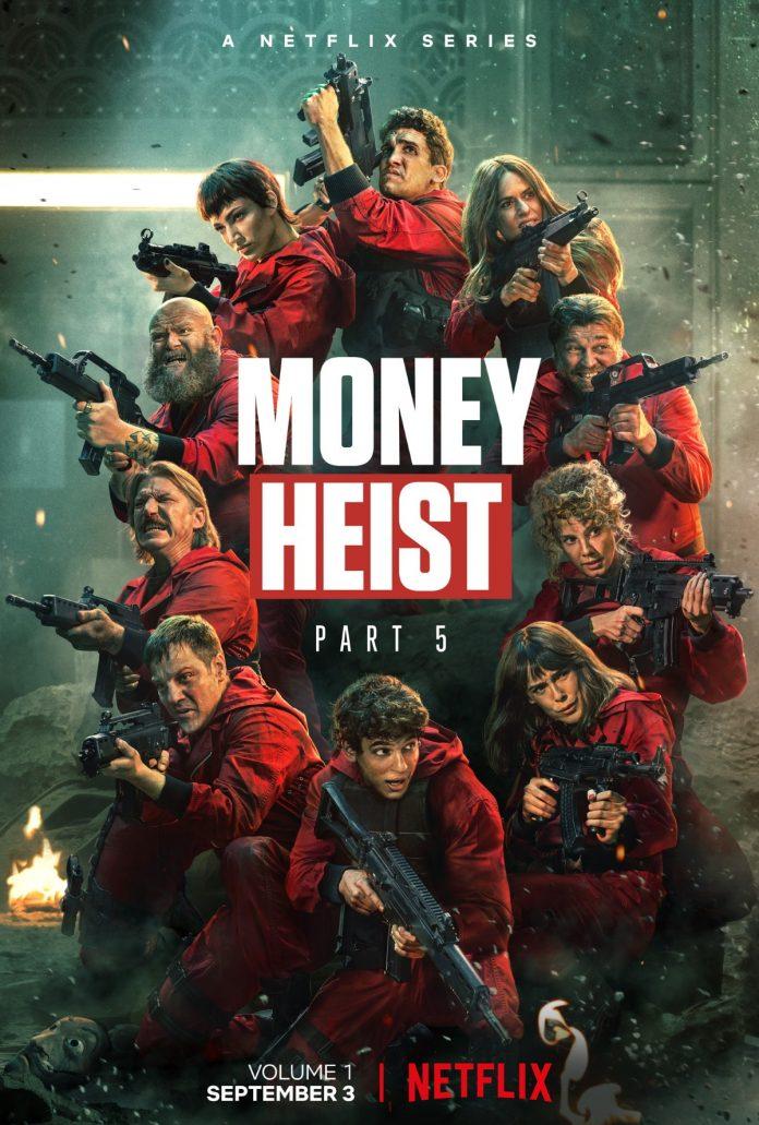 Poster phim Money Heist season 5. (Ảnh: Internet)