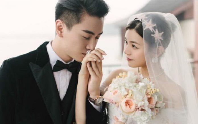 Ảnh cưới của Trần Hiểu và Trần Nghiên Hy. (Ảnh: Internet)