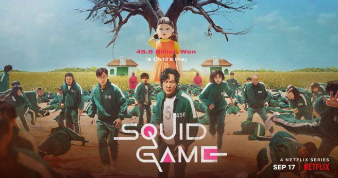 Squid Game trò chơi con mực được chiếu trên Netflix (nguồn Internet)