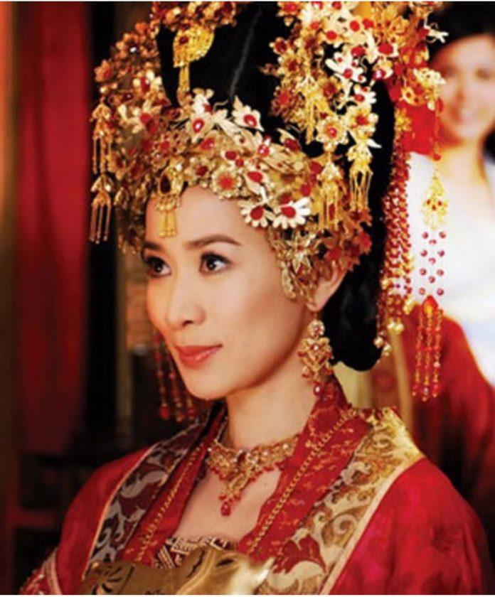 Tạo hình công chúa Chiêu Dương ngày cưới, (Ảnh: Internet)
