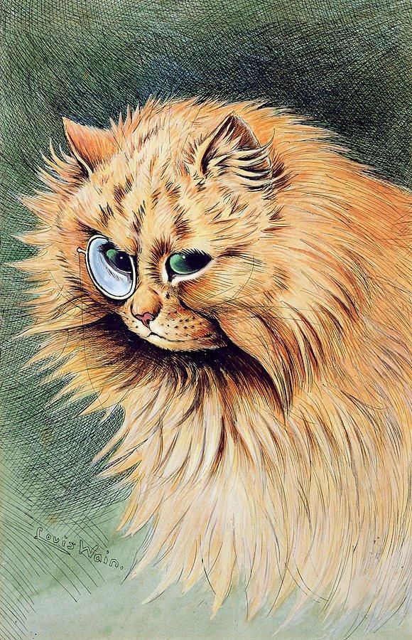 Louis Wain nổi tiếng với những bức tranh vẽ mèo. (Nguồn: Internet).