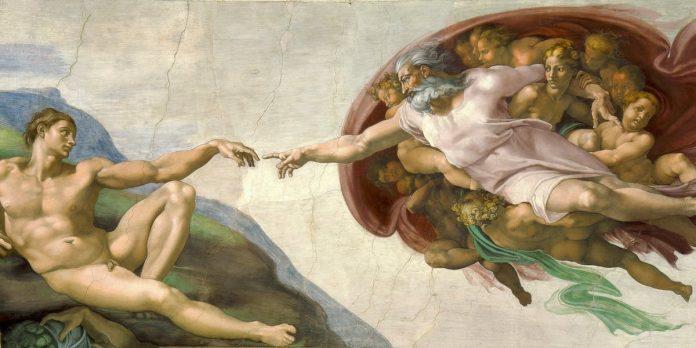 Bức vẽ The creation of Adam. (Nguồn: Internet)