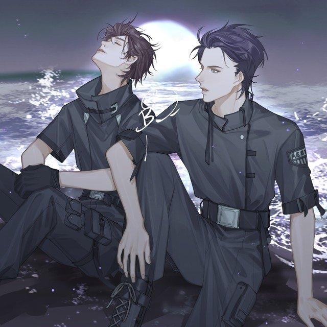 Fanart Quý Vũ Thời và Tống Tinh Lam trong Bạc vụ (Ảnh: Internet).