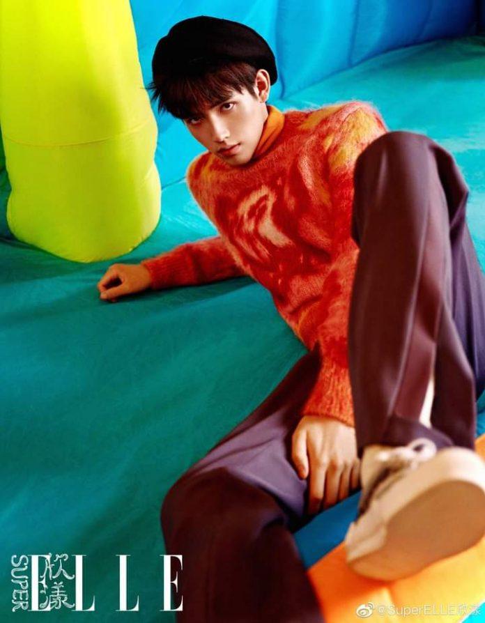 Style năng động của Trần Phi Vũ trên bìa tạp chí Elle China (Nguồn: Internet). Style năng động của Trần Phi Vũ trên bìa tạp chí Elle China (Nguồn: Internet).