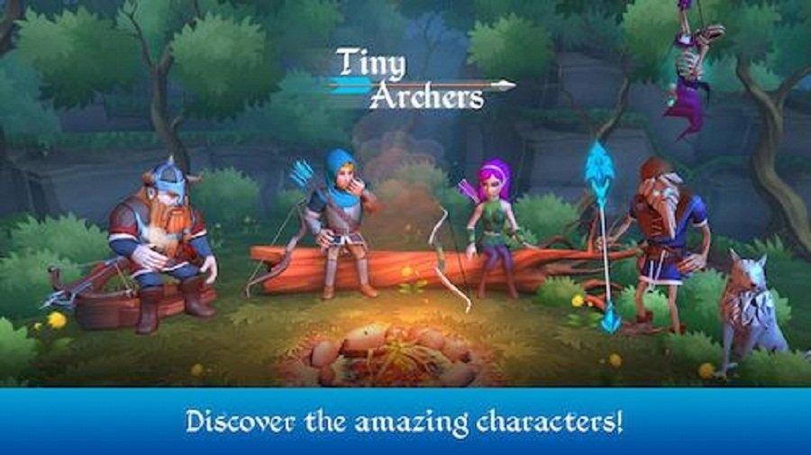 Game bắn cung cho điện thoại Tiny Archers (Ảnh: Internet).