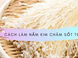 Cách làm nấm kim châm sốt tỏi (Nguồn: Internet)