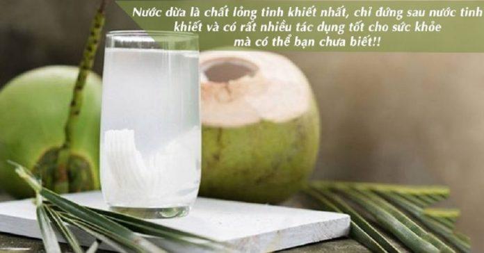 Nước dừa mát, thơm ngon và rất nhiều dưỡng chất (Ảnh: Internet).