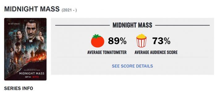 Midnight Mass đạt điểm số khá cao trên Rotten Tomatoes. (Ảnh: Internet)