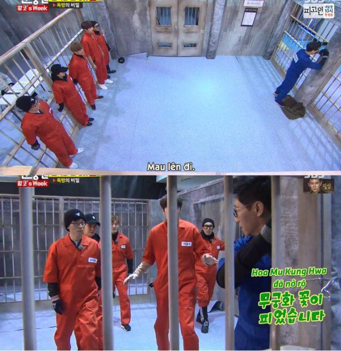 Running Man tập 335 đèn xanh đèn đỏ phiên bản các ngục tù. (Ảnh: Internet). Running Man tập 335 đèn xanh đèn đỏ phiên bản các ngục tù. (Ảnh: Internet).