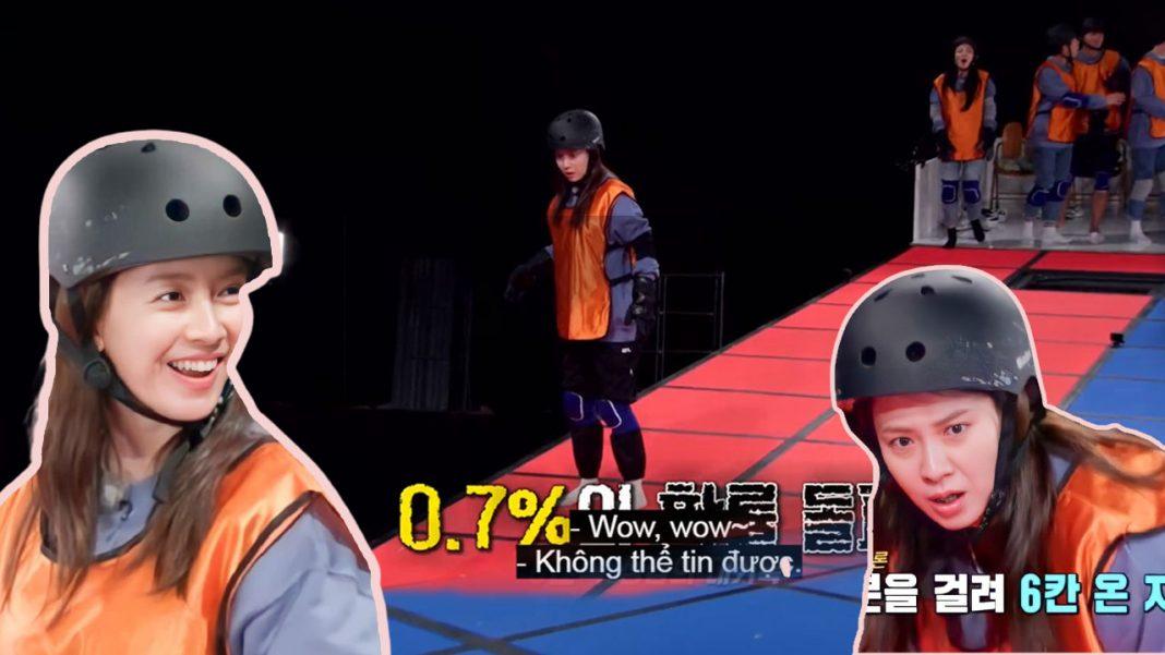 Running Man 576: Song Ji Hyo khẳng định độ may mắn khi thành công với xác suất 0.7% khiến các thành viên 