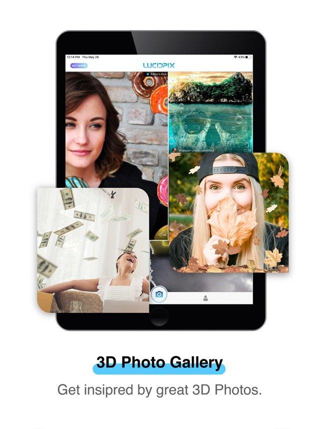 Ứng dụng LucidPix 3D Photo Creator trên điện thoại (Ảnh: Internet).