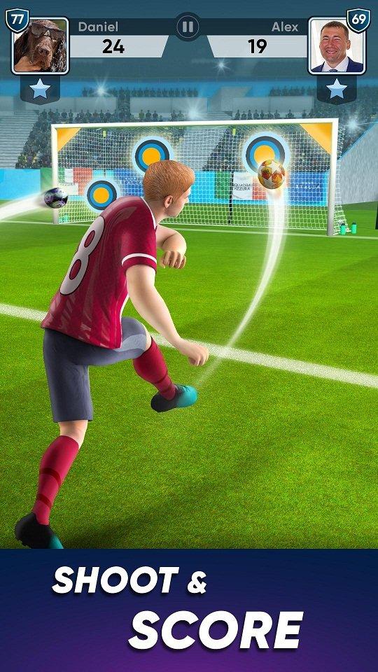 Game sút bóng SOCCER Kicks chơi trên điện thoại (Ảnh: Internet).
