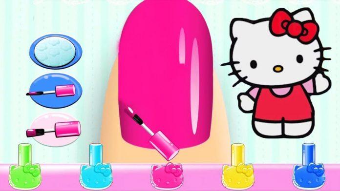Game Hello Kitty Nail Salon trên điện thoại (Ảnh: Internet).