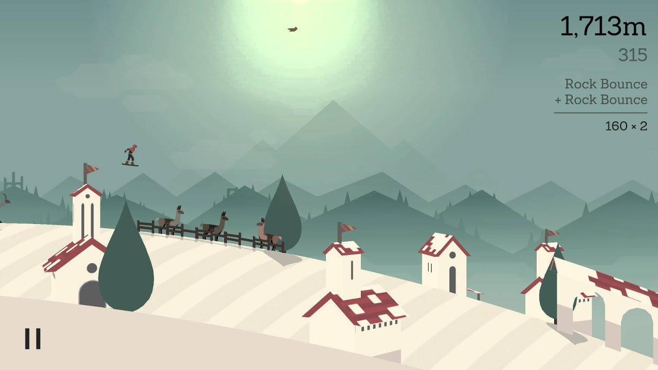 Game Alto's Adventure chủ đề mùa đông (Ảnh: Internet).