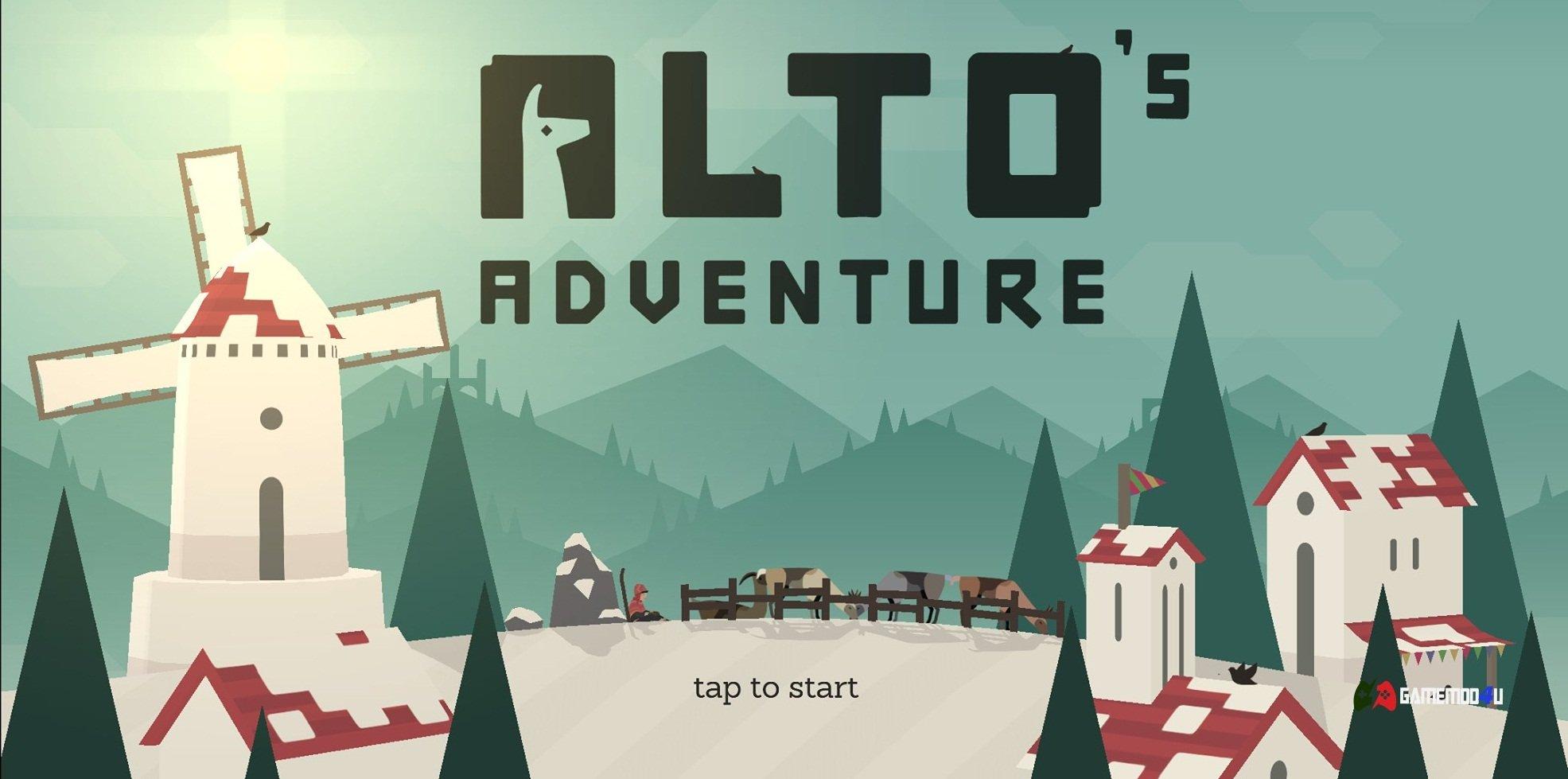 Game Alto's Adventure chủ đề mùa đông (Ảnh: Internet).