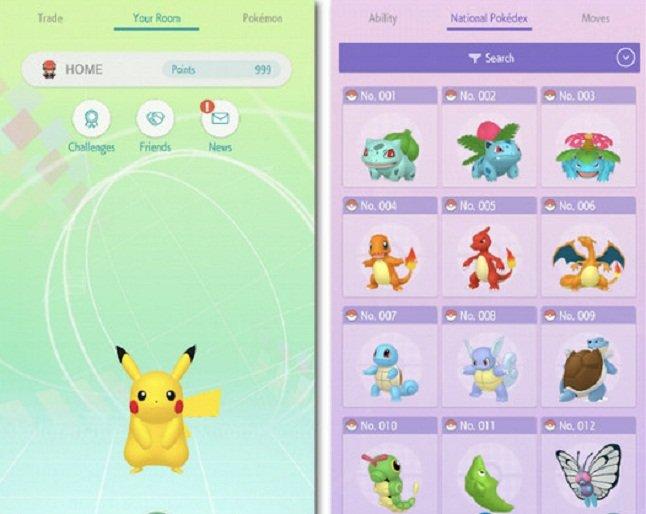 Pokemon Home chơi trên điện thoại (Ảnh: Internet).