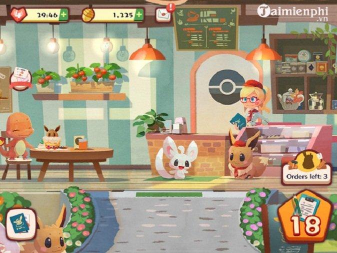 Game Pokemon Cafe ReMix chơi trên điện thoại (Ảnh: Internet).