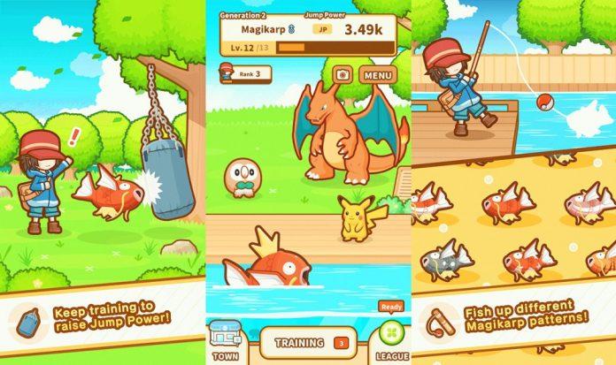 Game Pokemon: Magikarp Jump chơi trên điện thoại (Ảnh: Internet).