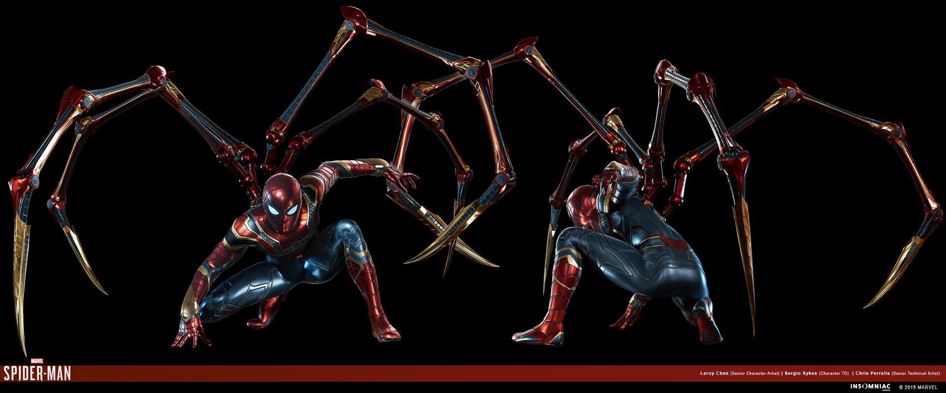 4 chiếc chân nhện làm nên thương hiệu của Iron-Spider (Ảnh: Internet)