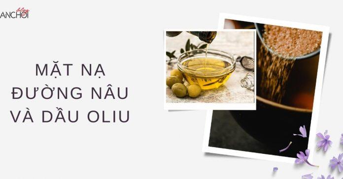 Mặt nạ tóc làm bằng đường nâu và dầu oliu giúp tóc bớt gãy rụng khô xơ ( Nguồn: BlogAnChoi)