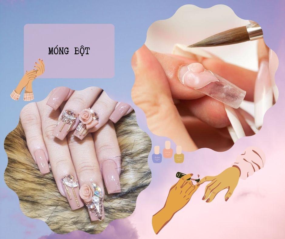 Đắp móng bột tạo sự tự nhiên và khô ngay lập tức không cần dùng đèn sấy khô (nguồn: BlogAnChoi)