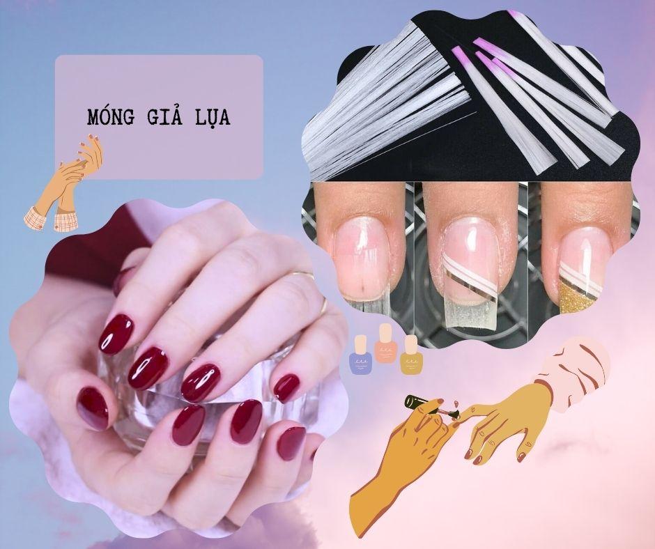 Đắp móng giả lụa (Nguồn: Tác giả)