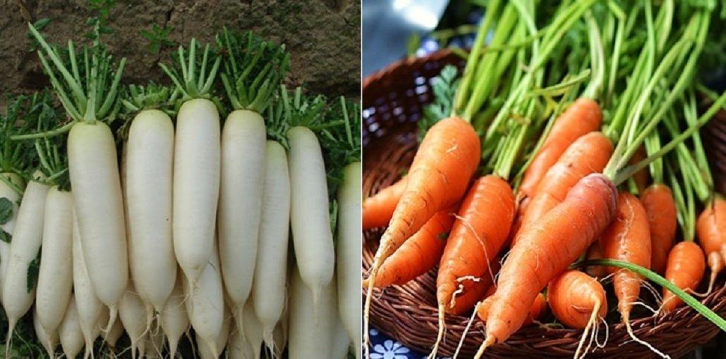 Kết hợp cà rốt và củ cải sẽ làm giảm giá trị dinh dưỡng của sản phẩm. (Ảnh: Internet)