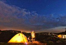 Núi Trầm rất thích hợp để cắm trại qua đêm - Ảnh: Internet