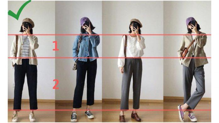 Quy tắc 1/2 giúp tạo sự cân đối (Nguồn: Internet)