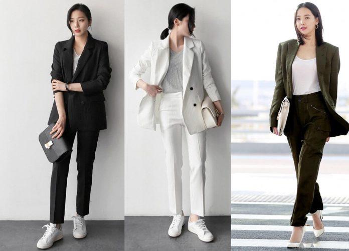 Blazer cùng tông màu tạo cảm giác thanh lịch, trưởng thành ( ảnh: internet)