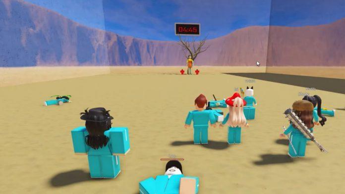 Game Roblox phiên bản Squid Games trên điện thoại (Ảnh: Internet).