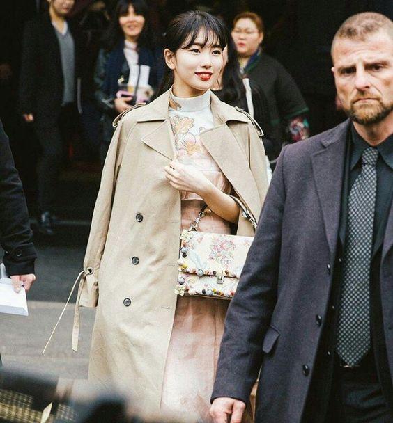 Lần đầu Suzy đến tuần lễ thời trang Milan trong show của Fendi (Nguồn: Internet)