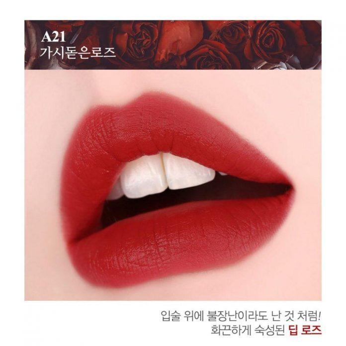 Black Rouge Air Fit Velvet Tint Ver 4 - A21 Prickly Rose ( Nguồn: Internet )